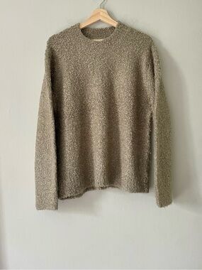 Elie Tahari Bouclé Crewneck Sweater